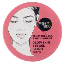 De Online Drogist Organic Shop Berry Iced Tea & Antioxidant Glow Skin Eye Gel Patch aanbieding