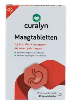 De Online Drogist Curalyn Maagtabletten Pepermunt aanbieding