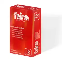 De Online Drogist Faire Condoom Ultra Dun Met Glijmiddel aanbieding