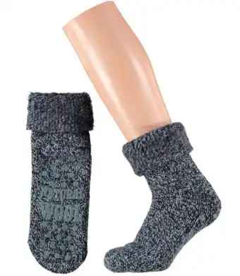 De Online Drogist Apollo Slofsokken Unisex 43-46 Donkergrijs aanbieding