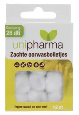 De Online Drogist Unipharma Zachte Oorwasbolletjes aanbieding
