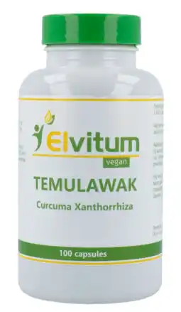 De Online Drogist Elvitum Temulawak Curcuma Xanthorrhiza Capsules aanbieding