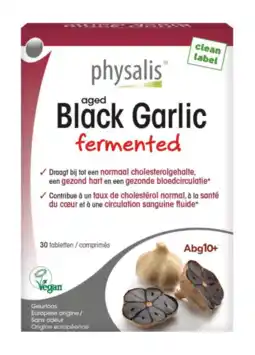 De Online Drogist Physalis Aged Black Garlic Fermented Tabletten aanbieding