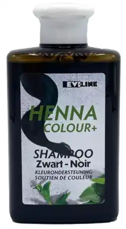 De Online Drogist Evi Line Henna Colour+ Shampoo Zwart aanbieding