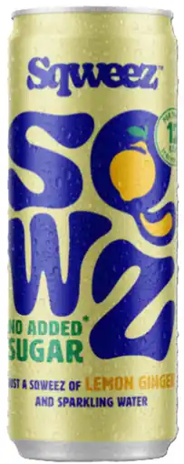 De Online Drogist SQWZ Sqweez Lemon Ginger No Added Sugar aanbieding