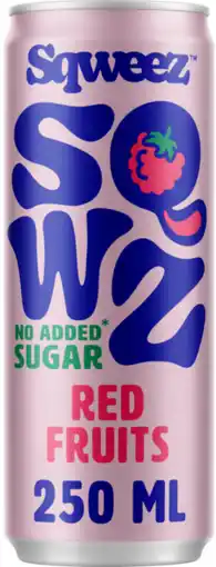 De Online Drogist SQWZ Sqweez Red Fruits No Added Sugar aanbieding