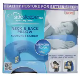 De Online Drogist Dr. Larry Cole Side Sleeper Pro Neck & Back Pillow aanbieding