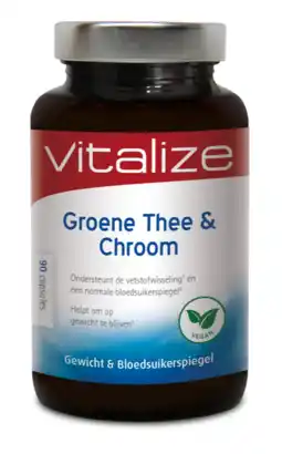 De Online Drogist Vitalize Groene Thee en Chroom Capsules aanbieding