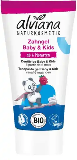 De Online Drogist Alviana Tandpasta Gel Baby & Kids aanbieding