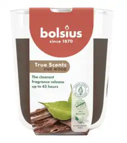 De Online Drogist Bolsius True Scents Oud Wood Geurkaars aanbieding