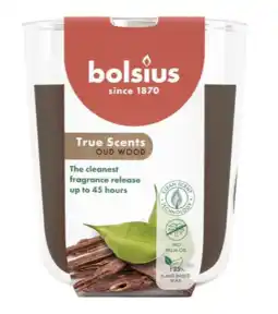 De Online Drogist Bolsius True Scents Oud Wood Geurkaars aanbieding