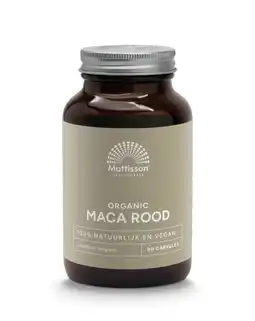 De Online Drogist Mattisson HealthStyle Maca Rood Bio Capsules aanbieding