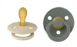 De Online Drogist Bibs Fopspeen 0-6 Maanden Symmetrical Vanilla/Pine aanbieding