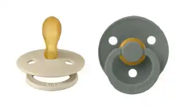 De Online Drogist Bibs Fopspeen 0-6 Maanden Symmetrical Vanilla/Pine aanbieding