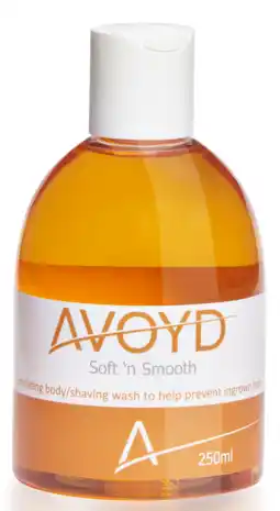 De Online Drogist Avoyd Soft N Smooth Exfoliating Body & Shaving Wash aanbieding