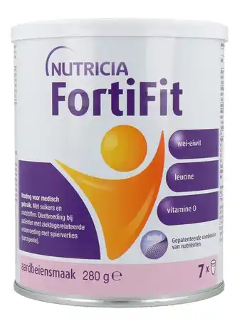 De Online Drogist Nutricia Fortifit Poeder Aardbei aanbieding