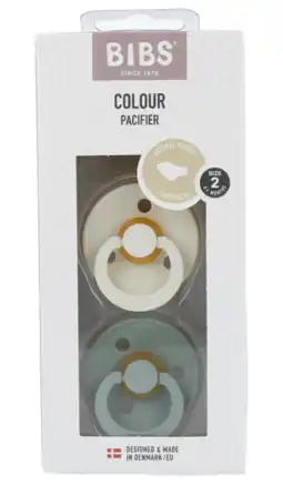 De Online Drogist Bibs Fopspeen 6+ Maanden Anatomic Ivory/Sage aanbieding