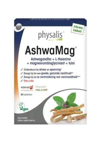 De Online Drogist Physalis AshwaMag Tabletten aanbieding
