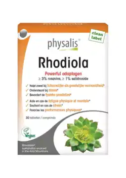 De Online Drogist Physalis Rhodiola Tabletten aanbieding