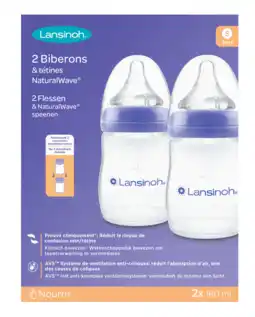 De Online Drogist Lansinoh Natural Waves Drinkflessen 160ml aanbieding