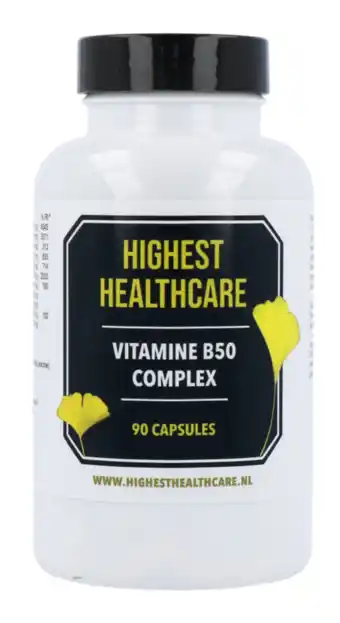 De Online Drogist Highest Healthcare Vitamine B50 Complex Capsules aanbieding