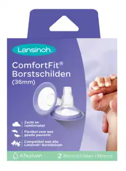 De Online Drogist Lansinoh Comfort Fit 36mm Borstschild aanbieding