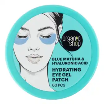 De Online Drogist Organic Shop Blue Matcha & Hyaluronic Acid Hydrating Eye Gel Patch aanbieding