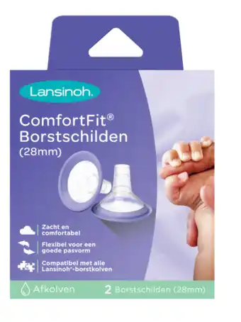 De Online Drogist Lansinoh Comfort Fit 28mm Borstschild aanbieding
