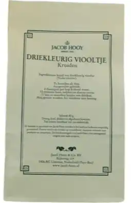 De Online Drogist Jacob Hooy Driekleurig Viooltje 80gr aanbieding