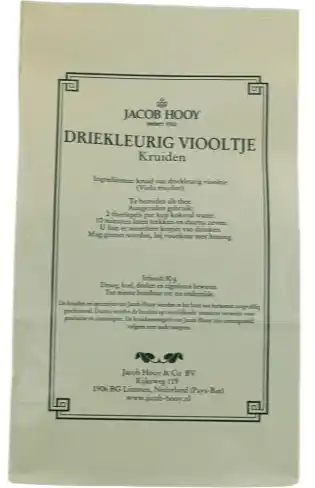De Online Drogist Jacob Hooy Driekleurig Viooltje 80gr aanbieding