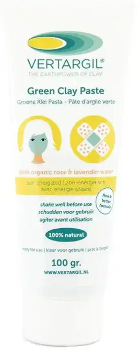 De Online Drogist Vertargil Groene Klei Pasta Tube aanbieding
