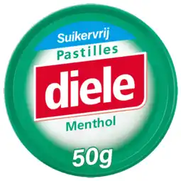 De Online Drogist Diele Pastilles Groen Menthol Suikervrij aanbieding