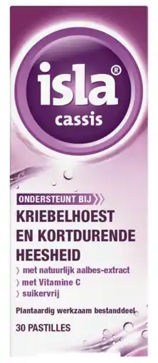 De Online Drogist Isla Cassis Keelpastilles aanbieding