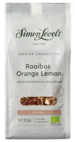 De Online Drogist Simon Levelt Rooibos Orange Lemon Losse Thee aanbieding