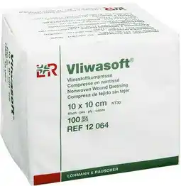 De Online Drogist Lohmann & Rauscher Vliwasoft Kompres 10x10cm aanbieding