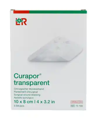 De Online Drogist Lohmann & Rauscher Curapor Transparant Wondverband 10x8cm aanbieding