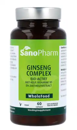 De Online Drogist Sanopharm Ginseng Complex Capsules aanbieding