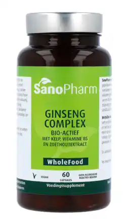 De Online Drogist Sanopharm Ginseng Complex Capsules aanbieding
