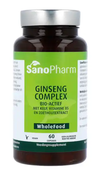 De Online Drogist Sanopharm Ginseng Complex Capsules aanbieding