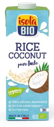 De Online Drogist Isola Bio Rijstdrank Kokos aanbieding