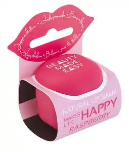 De Online Drogist Beauty Made Easy Lipbalsem Raspberry aanbieding