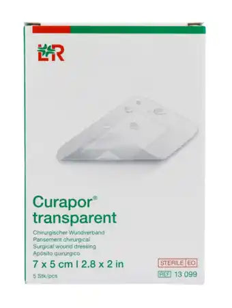 De Online Drogist Lohmann & Rauscher Curapor Transparant wondverband 7x5cm aanbieding