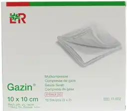 De Online Drogist Lohmann & Rauscher Gazin Gaaskompres 10x10cm aanbieding