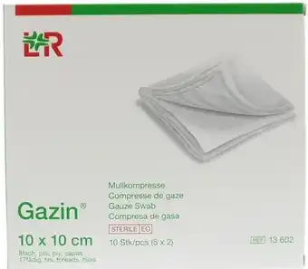 De Online Drogist Lohmann & Rauscher Gazin Gaaskompres 10x10cm aanbieding