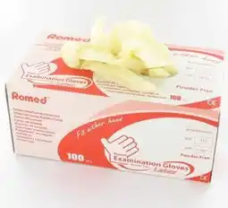De Online Drogist Romed Latex Handschoenen Poedervrij aanbieding