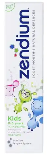 De Online Drogist Zendium Kids 0-5 Jaar Tandpasta 75ml aanbieding