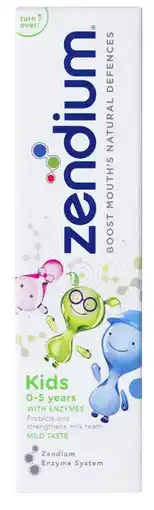De Online Drogist Zendium Kids 0-5 Jaar Tandpasta 75ml aanbieding
