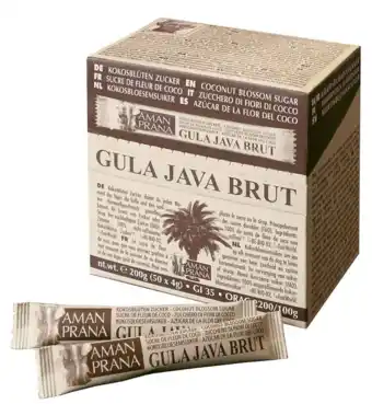 De Online Drogist Aman Prana Gula Java Brut Sticks (Kokosbloesemsuiker) aanbieding