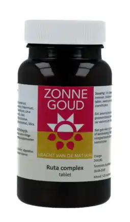 De Online Drogist Zonnegoud Ruta Complex Tabletten aanbieding