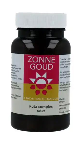 De Online Drogist Zonnegoud Ruta Complex Tabletten aanbieding